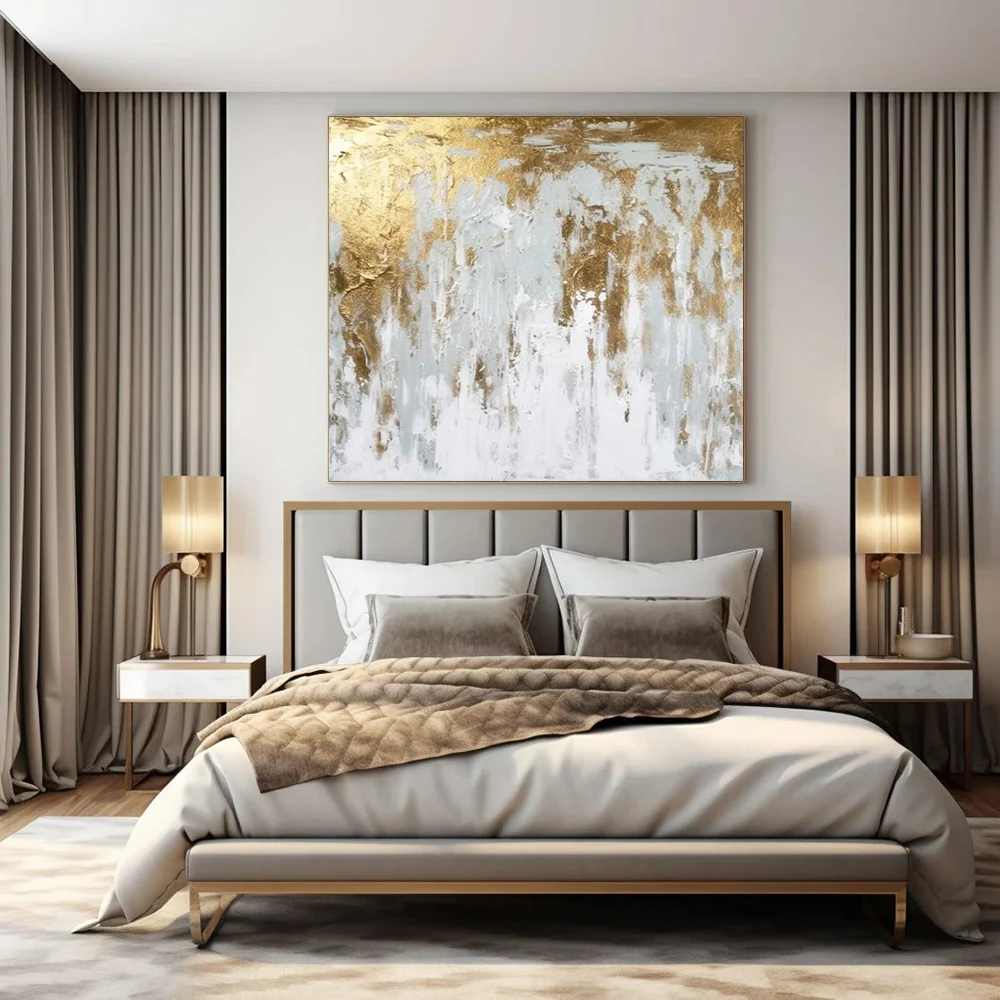 Entryway Handmade Acrylic Bedroom Master Canvas Artwork 3MJOJ